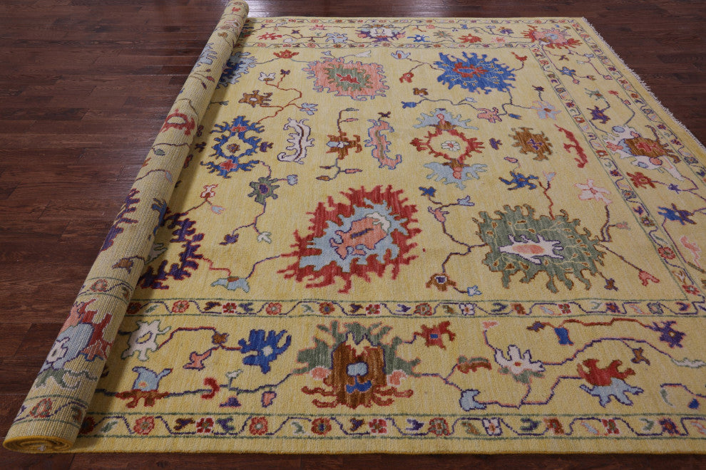 10' 3" X 14' 3" Turkish Oushak Hand-Knotted Wool Rug - Q13566
