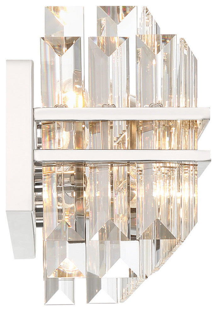 Crystorama Lighting Group HAY-1415 Hayes 32"W Bath Bar - Polished Nickel