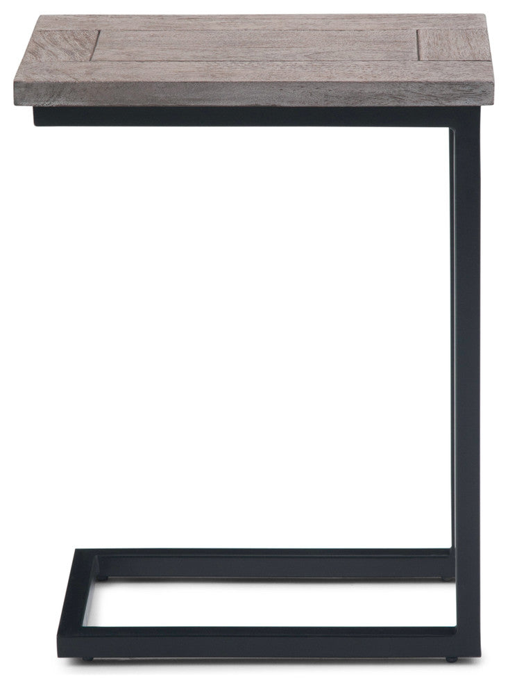Skyler C Side Table With Marble Top, Birch