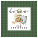 Home For Christmas Quilt 24x24 Canvas Wall Art