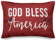God Bless America Script 14x20 Spun Poly Pillow