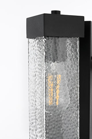 Home Living 5" Outdoor Wall Sconce, Black