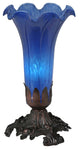 Meyda lighting 11262 8"H Blue Pond Lily Accent Lamp