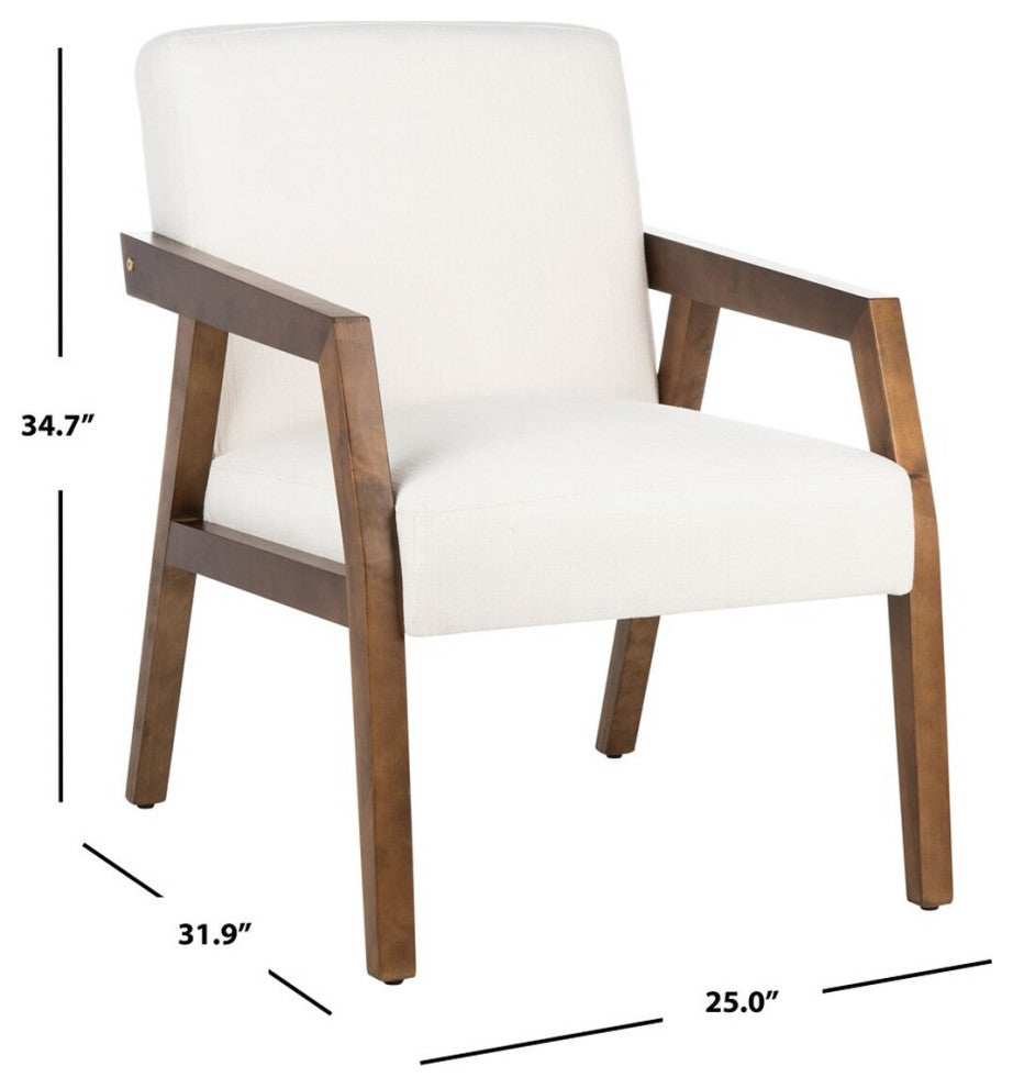 Safavieh Olyvar Arm Chair, White