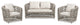 Everly 3-Piece Olefin Rope Woven Barrel Deep Seating Patio Conversation Set, Oat Beige Axroma Olefin