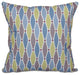 Wavy Splash, Geometric Print Pillow, Blue, 20"x20"