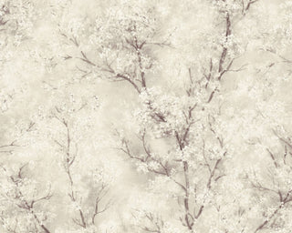 Floral Textured Wallpaper Featuring Tree Branches And Leaves, 374202