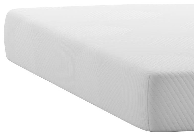 Jasmine Charcoal & Green Tea Cooling Gel Memory Foam 8" CertiPUR-US Mattress, White, Twin