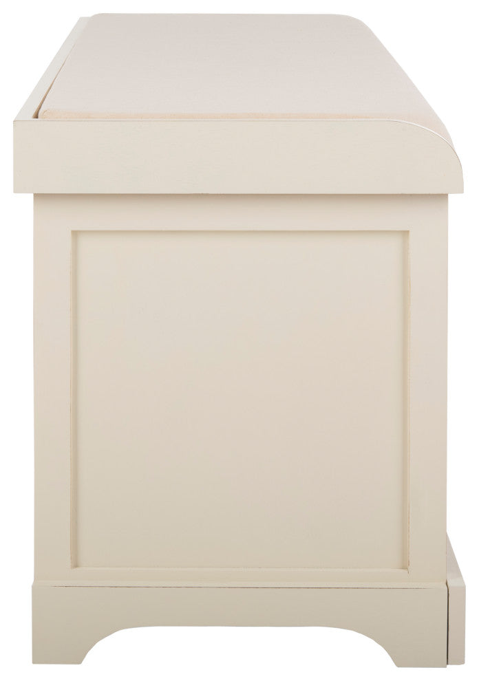 Safavieh Lonan Wicker Storage Bench, White