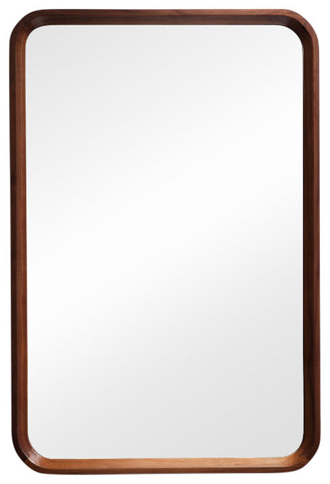 Vela Mirror, Walnut, 24"
