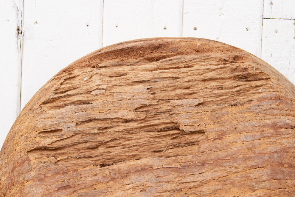Large 19th Century Wood Dough Bowl