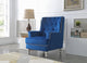 Pamona Navy Blue Velvet Chair