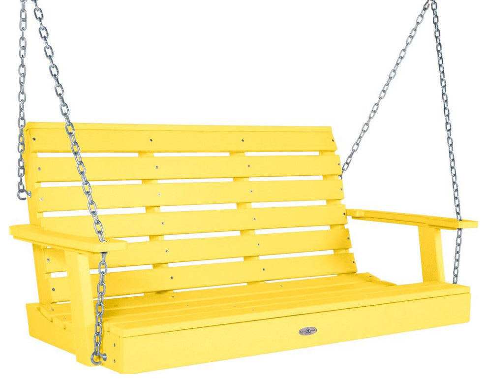 Riverside Porch Swing 4', Sunbeam Yellow
