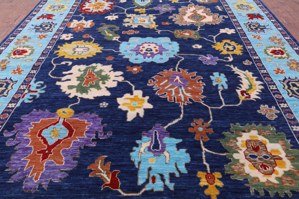 Turkish Oushak Hand Knotted Wool Rug 10' 4" X 14' 4" - Q15835