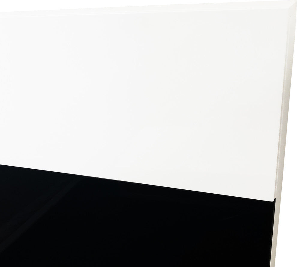 Bahamas Black and White Platform Bed, Eastern King