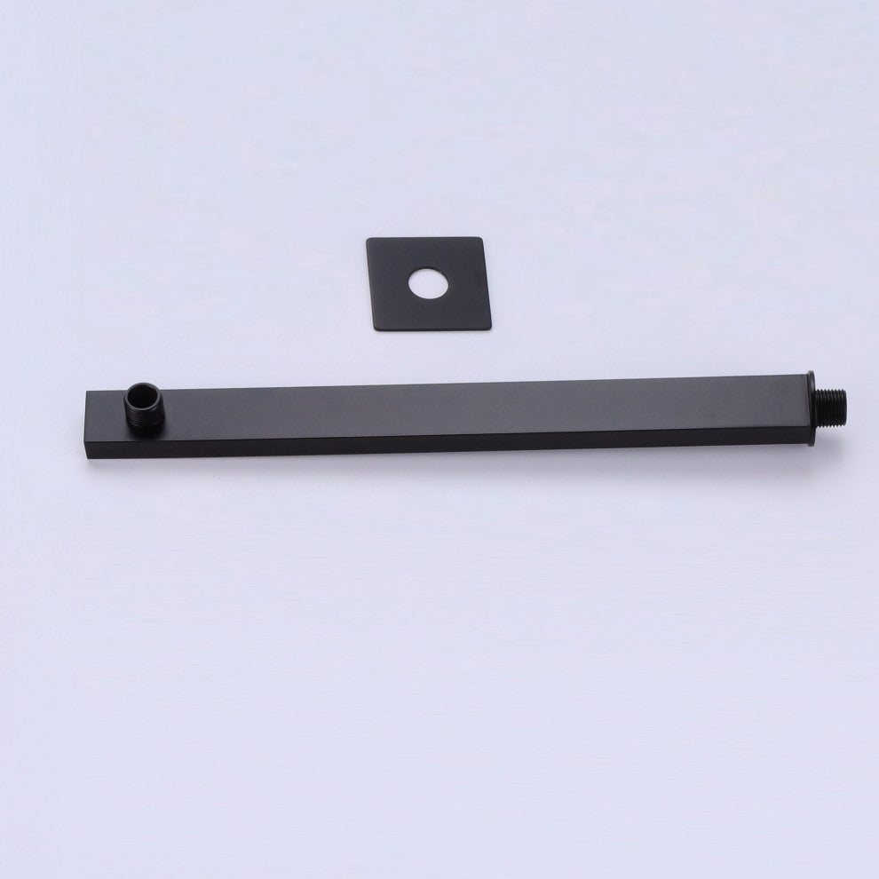 Shower System with Handheld Shower & 180 Degree Rotation Tub Spout, Matte Black