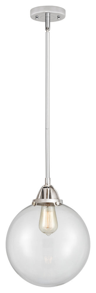 Beacon Mini Pendant, Polished Chrome, Clear, Clear