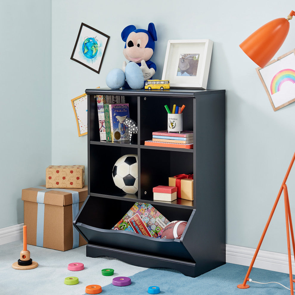 Danya B. Multi-Cubby Storage Cabinet, Black