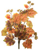 Vickerman Fb170301 20" Artificial Red And Brown Autumn Grape Leaf