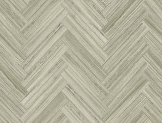 Hermosa Herringbone Brown Peel and Stick Wallpaper