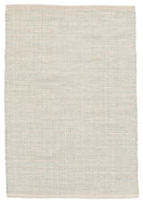 Dash & Albert Marled Light Blue Handwoven Cotton Rug, Blue, Runner-2'6" x 12'