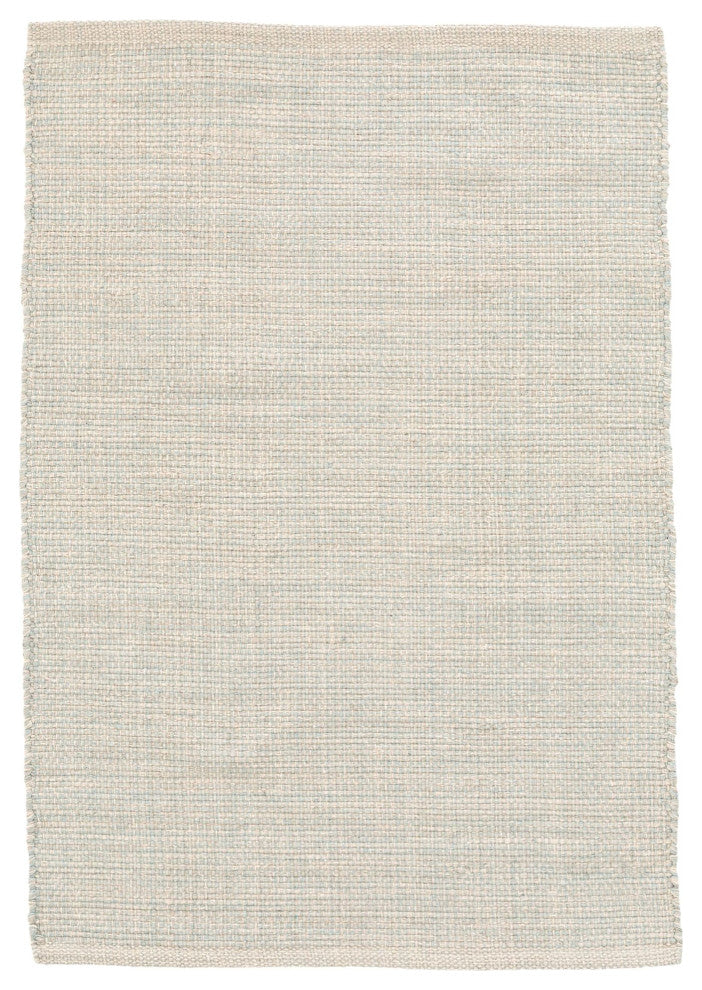 Dash & Albert Marled Light Blue Handwoven Cotton Rug, Blue, Runner-2'6" x 12'