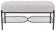 Gray Upholstered Bench | DF Milou