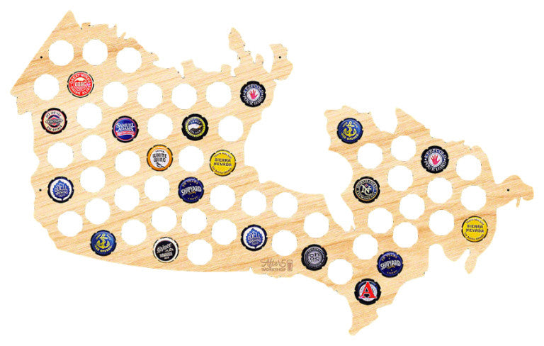 Canada Beer Cap Map