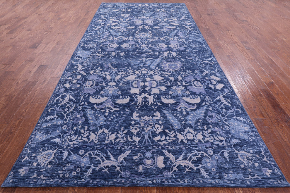6' 11" X 14' 2" Modern Hand-Knotted Wool Rug Q11898