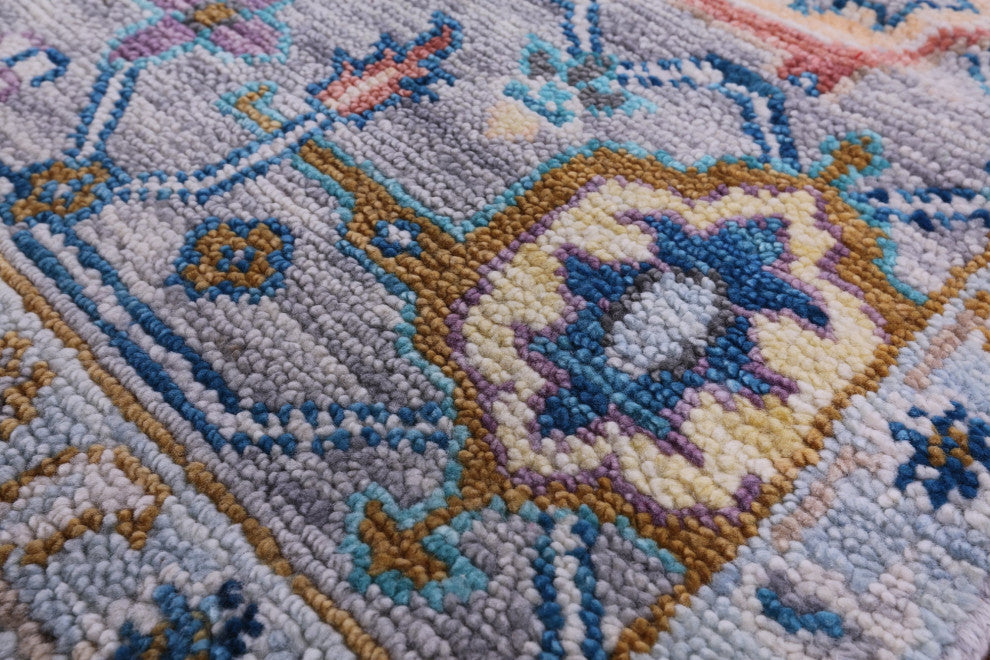 Hand Knotted Turkish Oushak Wool Rug 8' 3" X 10' 0" - Q15726