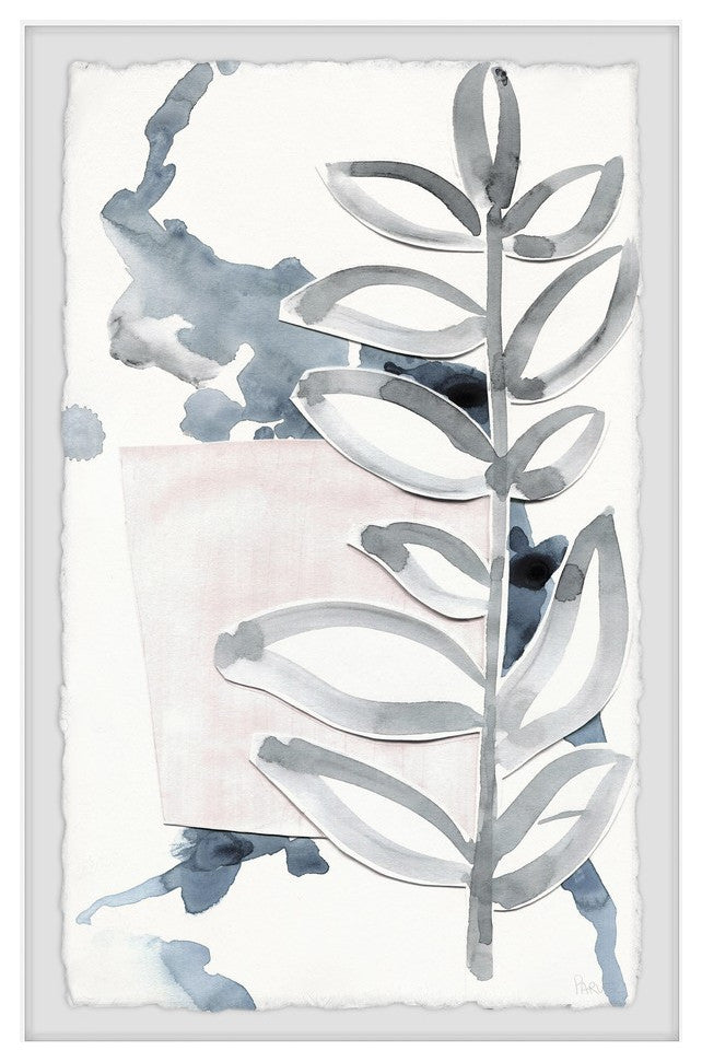 "Stem Lines" Framed Painting Print, 20"x30"