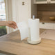 Aluminum Kitchen Paper Towel Holder, Marble Finish Tissue Paper Dispenser, Beige