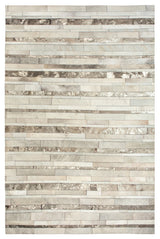 Cowhide Patchwork Rug, Kronos, Neutral, 5'x8'