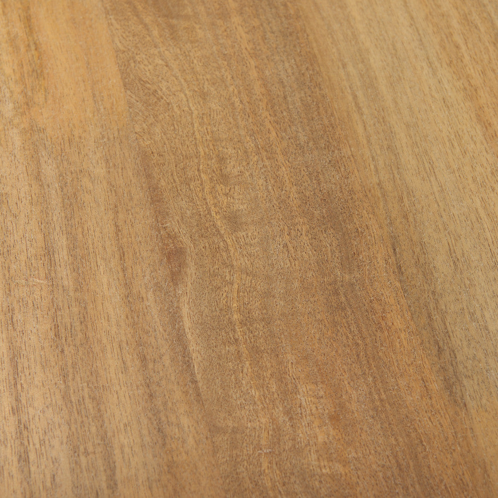Viktor 84"L Light Brown Solid Wood Dining Table