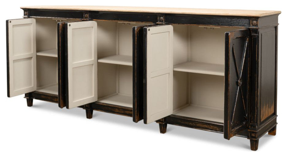 Marksman Extra Wide Sideboard Antique Ebony