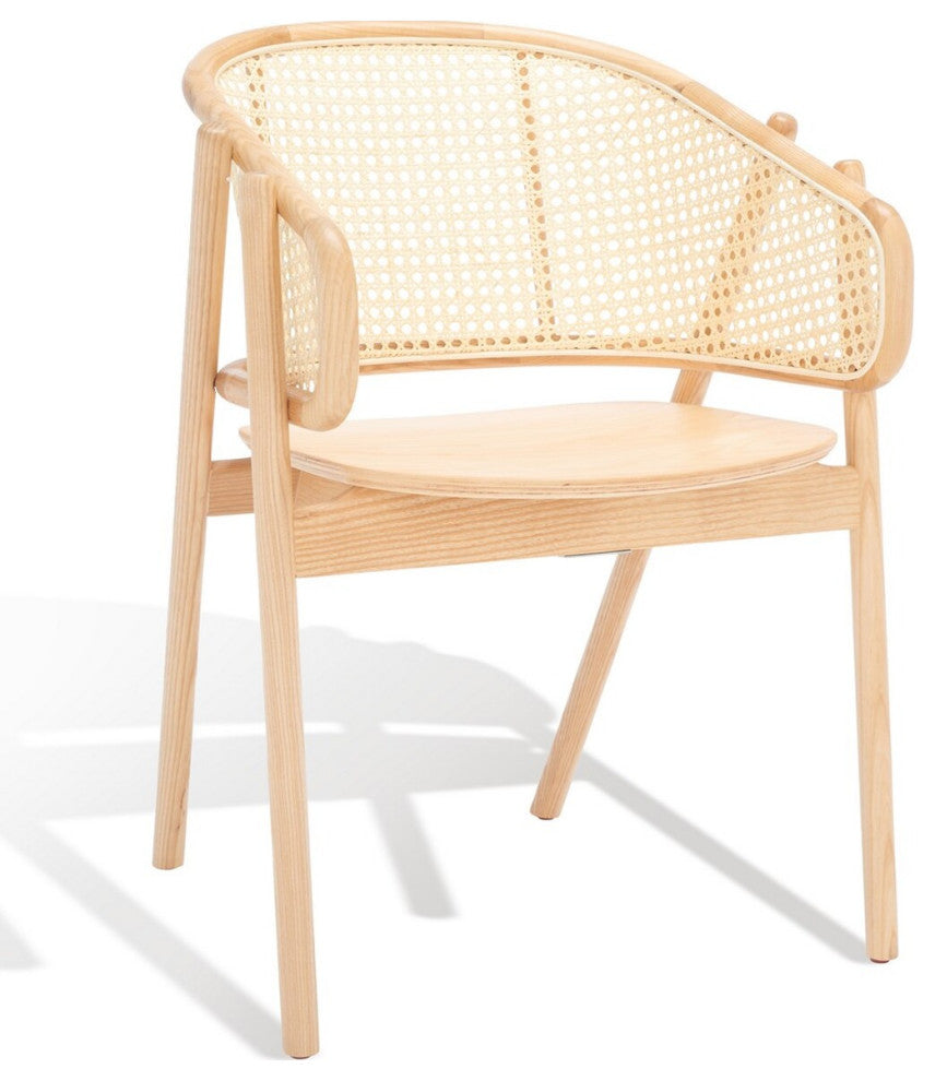 Safavieh Couture Emmy Rattan Back Dining Chair, Natural