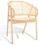 Safavieh Couture Emmy Rattan Back Dining Chair, Natural
