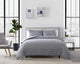 The Nesting Company Palm 3 Piece Comforter Set - Queen - Charcoal
