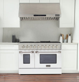 KUCHT Professional 48" 6.7 cu. ft. Range, White, Natural Gas