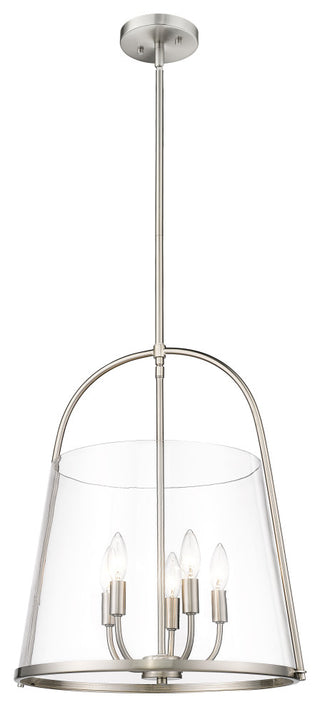 Z-LITE 5-Light Pendant, Brushed Nickel
