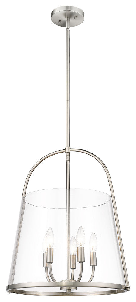 Z-LITE 5-Light Pendant, Brushed Nickel