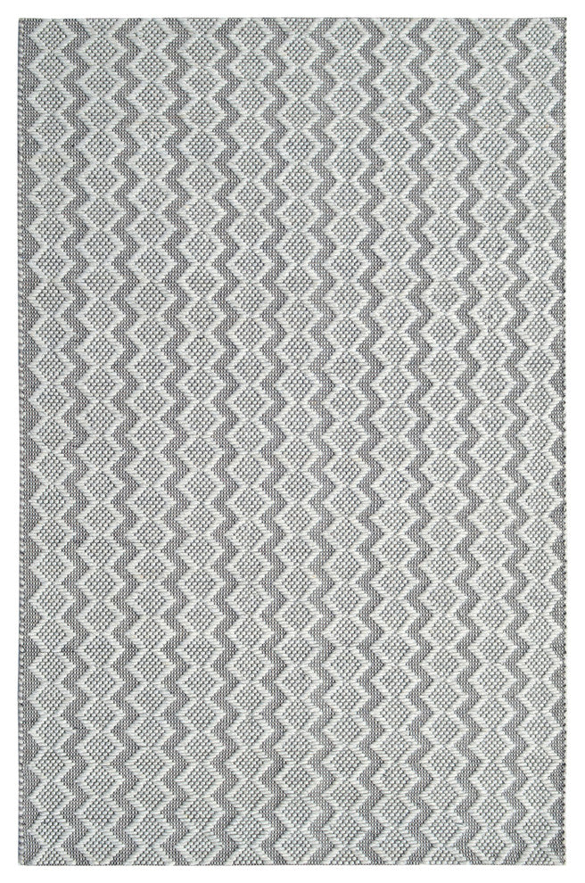 Cleveland Silver and Grey Area Rug, 8'x10'