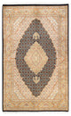 Waw One-of-a-Kind Hand-Knotted Area Rug Black, 4'7"x7'4"