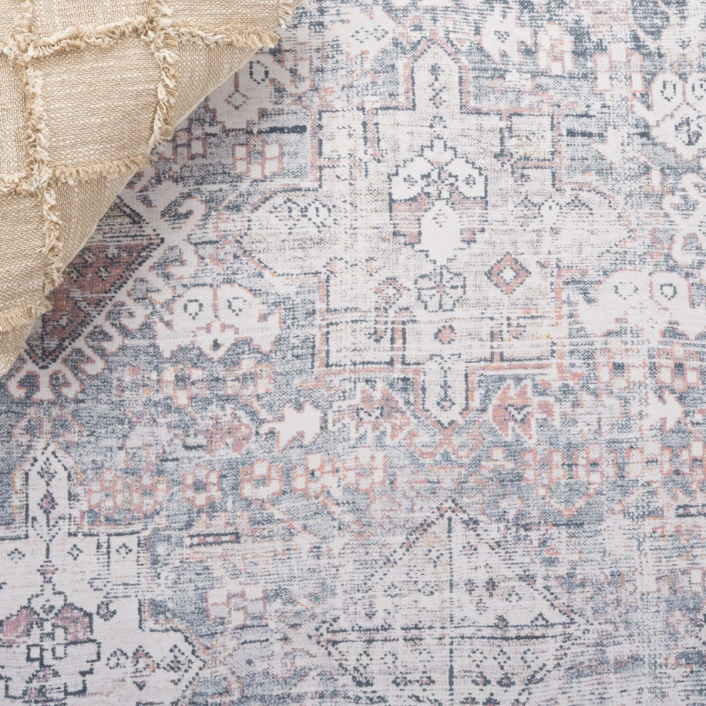 Safavieh Arizona Machine-Washable Collection ARZ199 Rug, Dark Sage/Ivory, 4'x6'