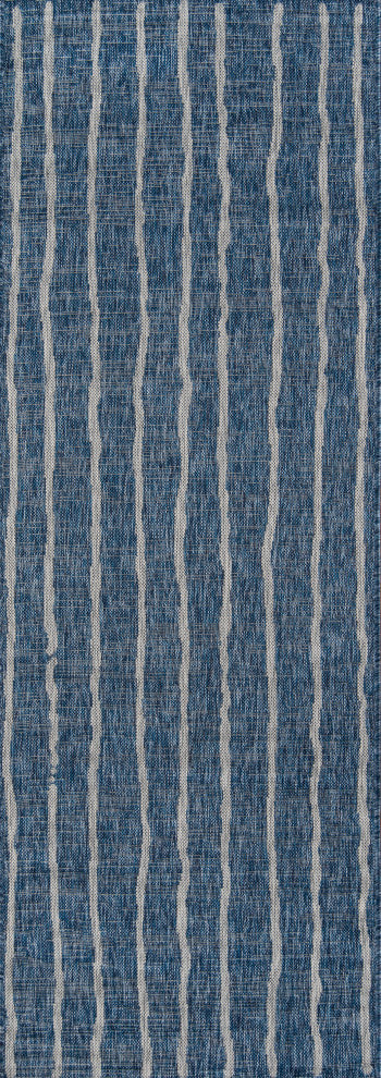 Novogratz by Momeni Villa Sicily Blue Indoor Outdoor Rug 2' X 6' Runner