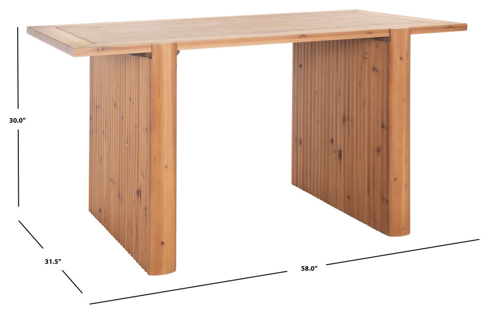Safavieh Buckley 58" Dining Table, Brown
