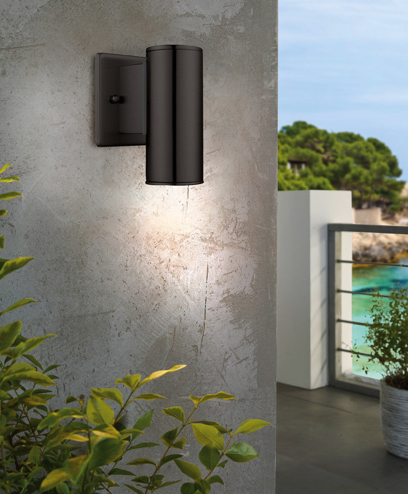 1x50W Outdoor Wall Light, Matte Black Finish, 1 Light