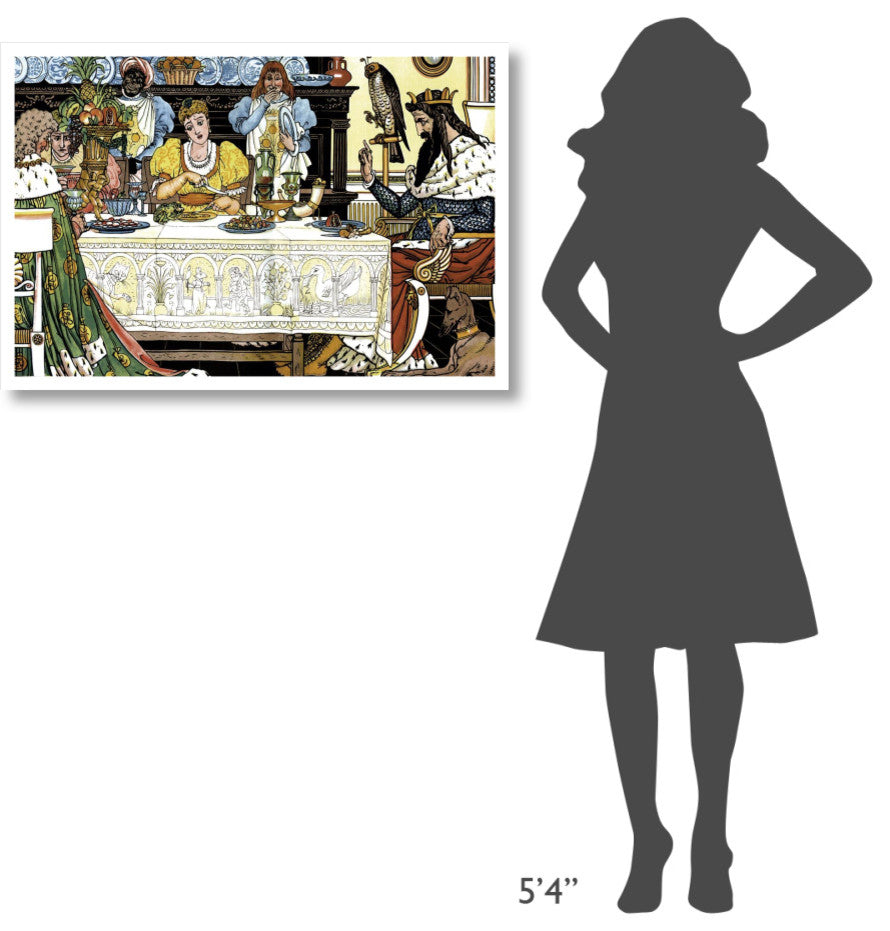 "Frog Prince Title Page" Digital Paper Print by Walter Crane, 38"x26"