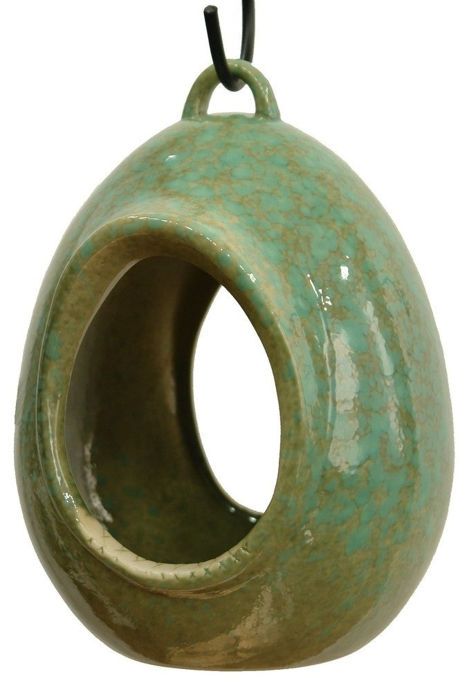 Egg Fly Through Bird Feeder, Green