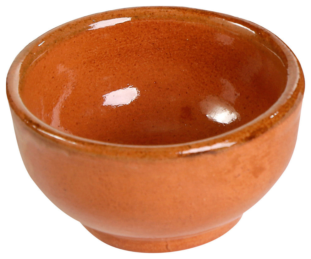 Ancient Cookware, Mexican Clay Sauce Salsa Bowl, 2 Ounces